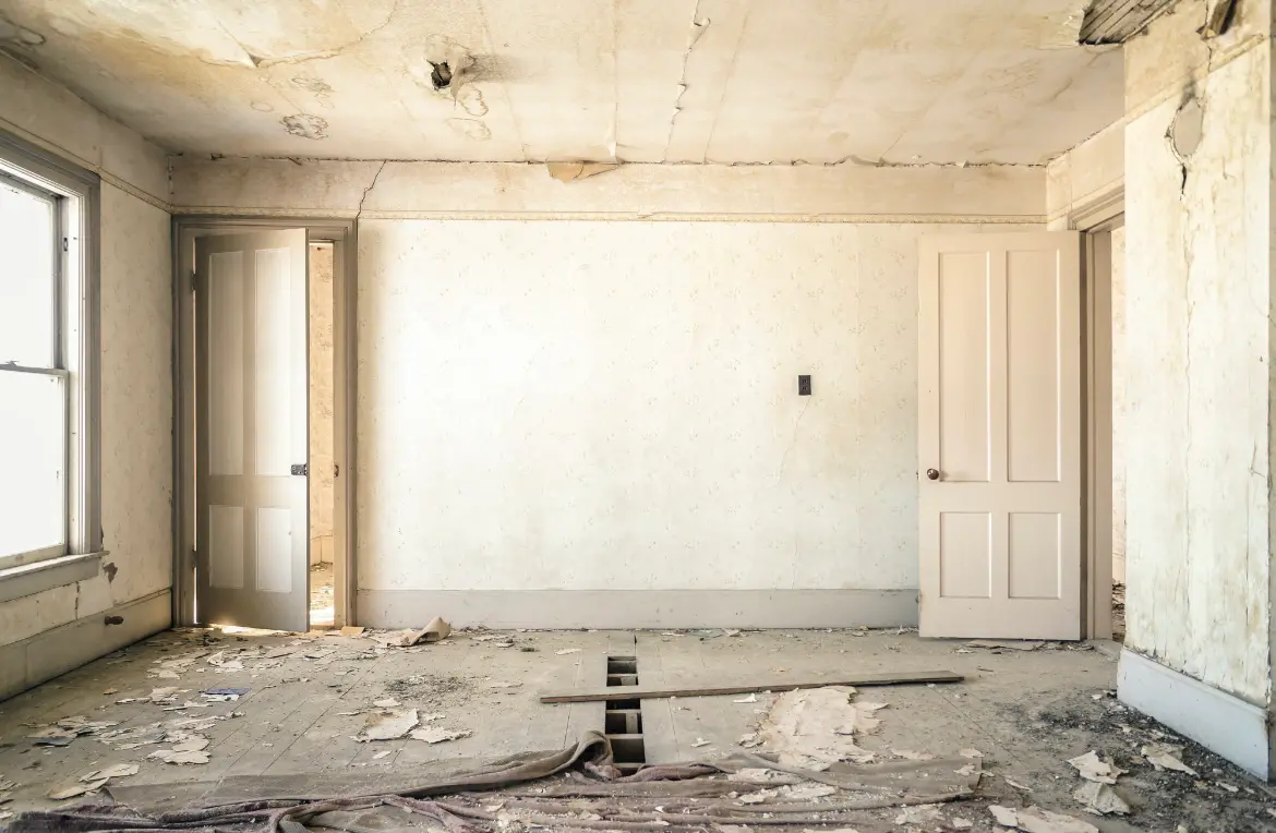 Waste disposal crew managing a cleanout project in East Palo Alto